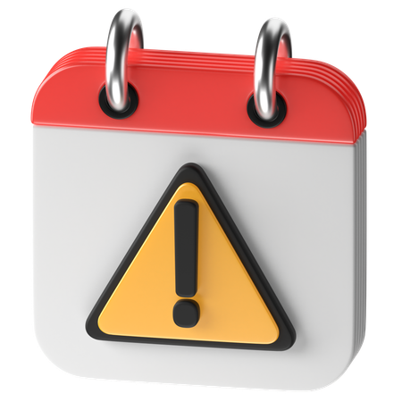 Alert Day  3D Icon