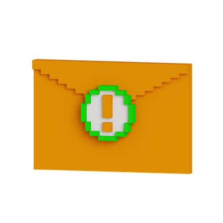 Alert Mail  3D Icon