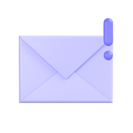 Alert-mail 3D Icon