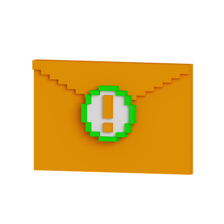 Alert Mail 3D Icon