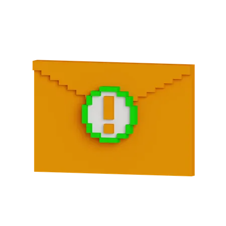 Alert Mail  3D Icon