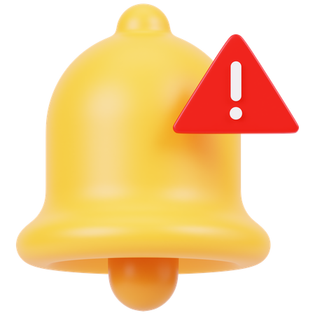 Alert Notification  3D Icon