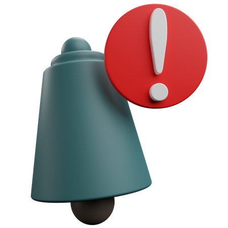 Alert Notification  3D Icon