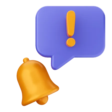 Alert Notification Bell  3D Icon