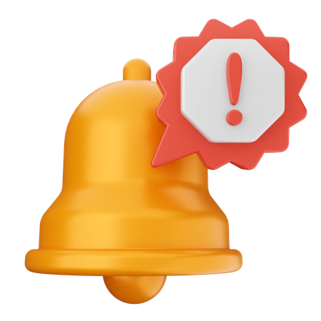 Alert Notification Bell  3D Icon