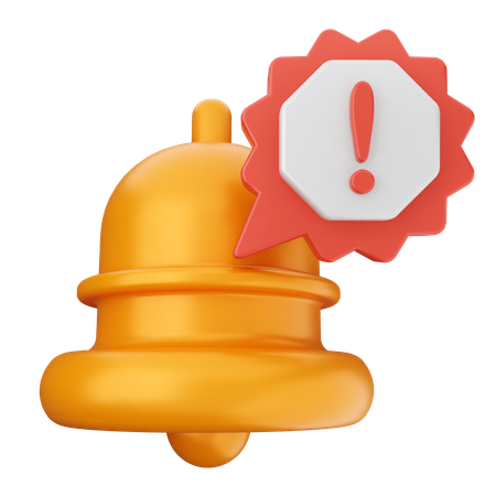 Alert Notification Bell  3D Icon