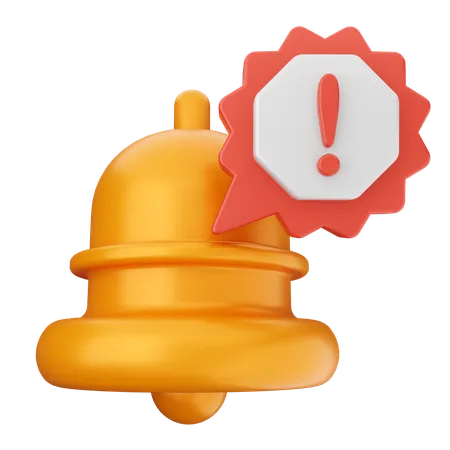 Alert Notification Bell  3D Icon