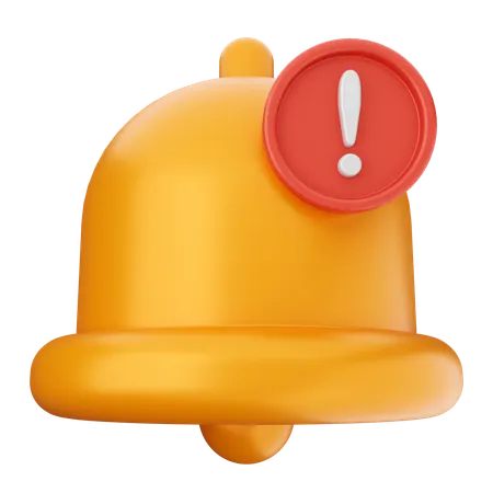 Alert Notification Bell  3D Icon