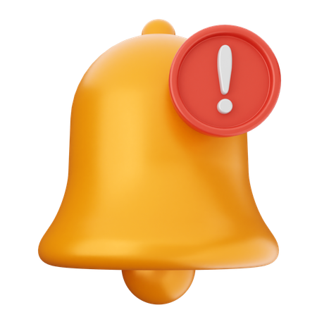 Alert Notification Bell  3D Icon