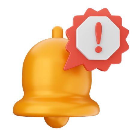 Alert Notification Bell  3D Icon