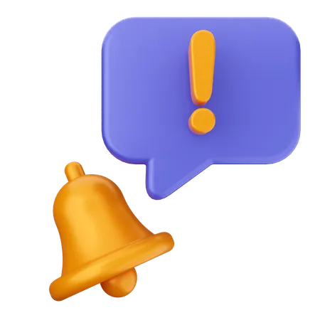 Alert Notification Bell  3D Icon