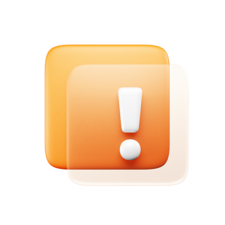 Alert Sign  3D Icon