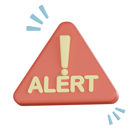 Alert Sign  3D Icon