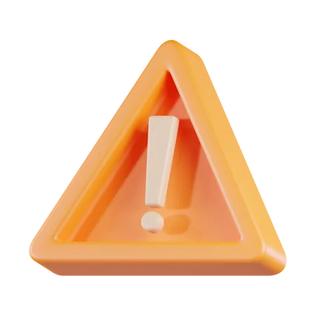 Alert Sign  3D Icon