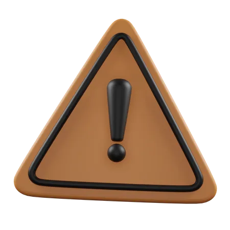 Alert Sign  3D Icon