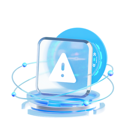 Alert Sign  3D Icon