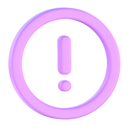 Alert Sign  3D Icon