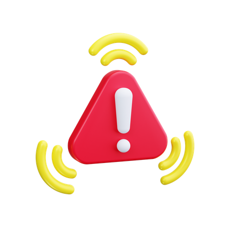 Alert Sign  3D Icon