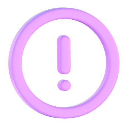 Alert Sign  3D Icon
