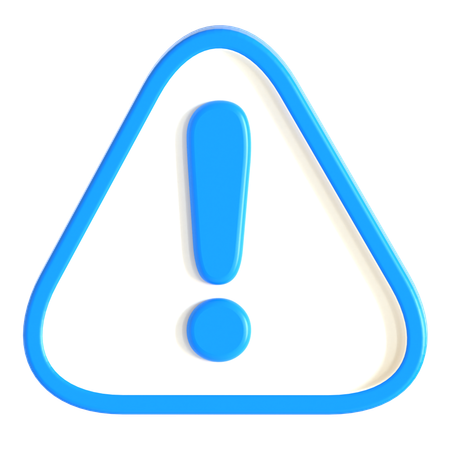 Alert Sign  3D Icon