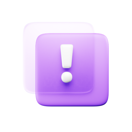 Alert Sign  3D Icon