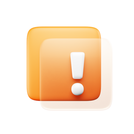 Alert Sign  3D Icon