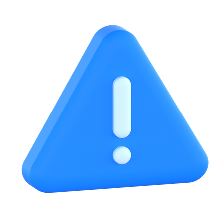 Alert Sign  3D Icon
