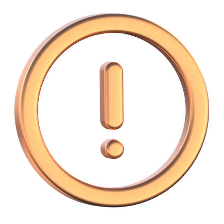 Alert Sign  3D Icon