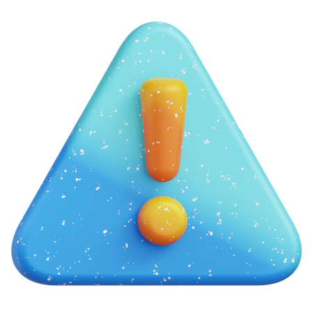 Alert Sign  3D Icon