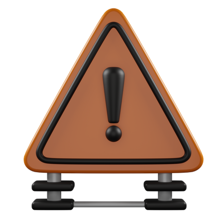 Alert Sign  3D Icon