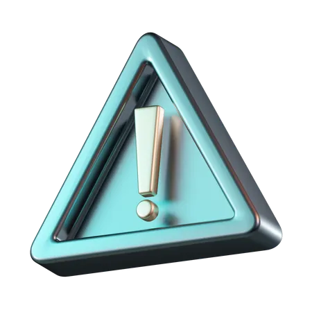 Alert Sign Sign  3D Icon