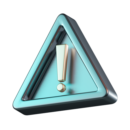 Alert Sign Sign  3D Icon