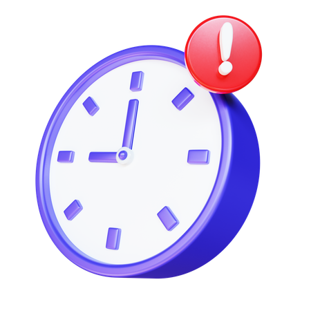 Alert Time  3D Icon