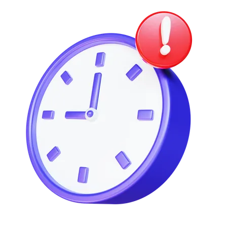 Alert Time  3D Icon