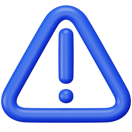 Alert Triangle  3D Icon