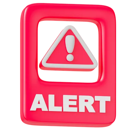 Alert Warning  3D Icon