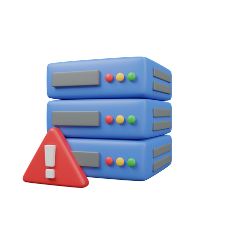 Alerta de base de datos  3D Icon