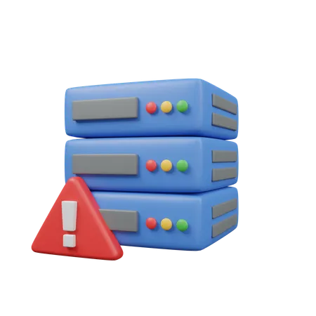 Alerta de base de datos  3D Icon