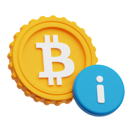 Alerta de bitcoin  3D Icon