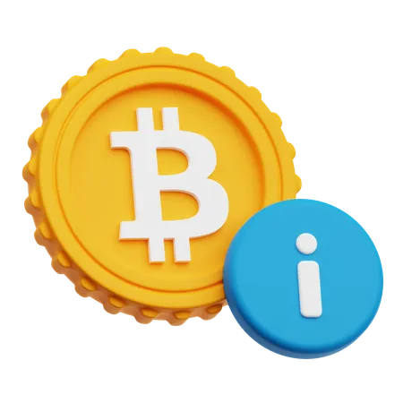 Alerta de bitcoin  3D Icon