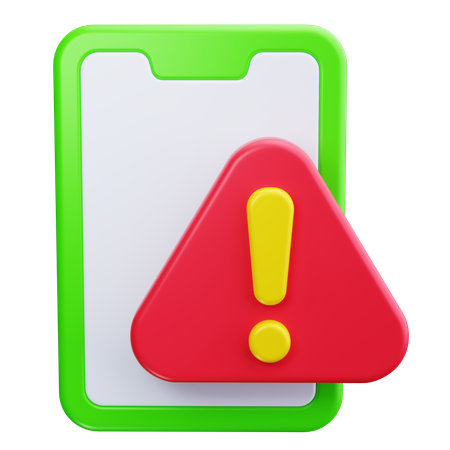 Alerta móvel  3D Icon