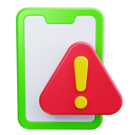 Alerta móvel  3D Icon