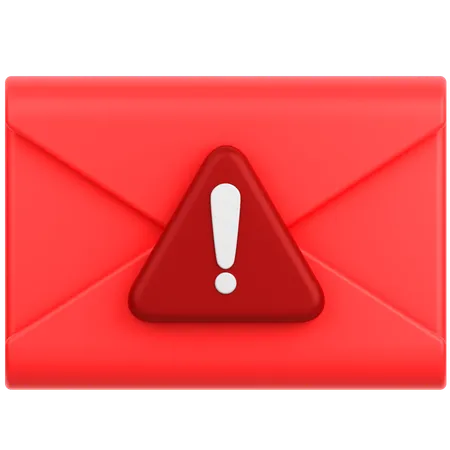 Alerta de correo  3D Icon