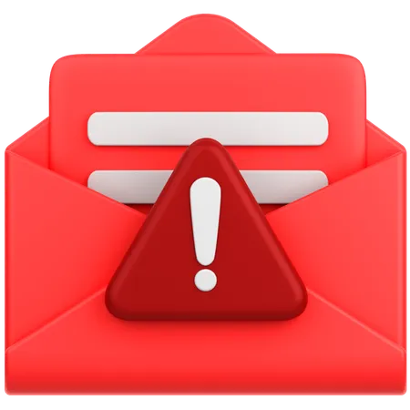 Alerta de correo  3D Icon