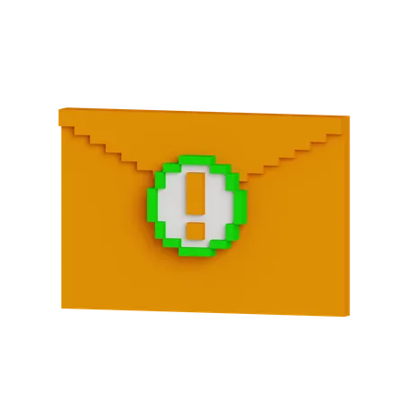 Correo de alerta  3D Icon