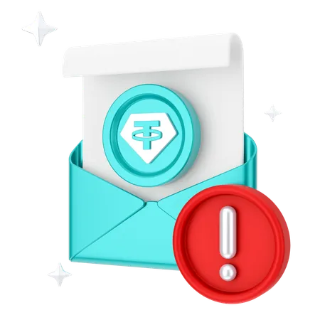 Alerta de correo  3D Icon