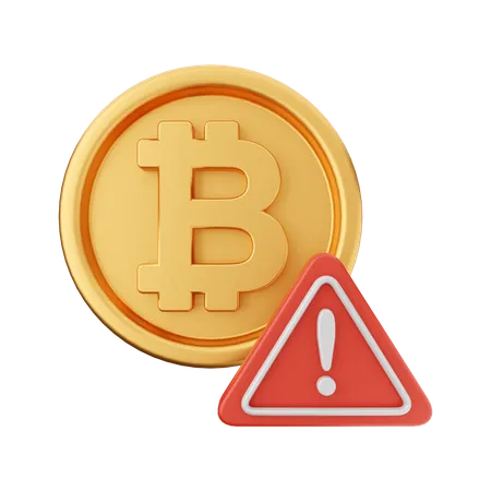 Alerta criptográfico  3D Icon