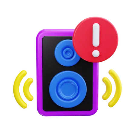 Alerta de alto-falante  3D Icon