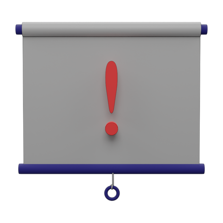 Alerta de apresentação  3D Icon