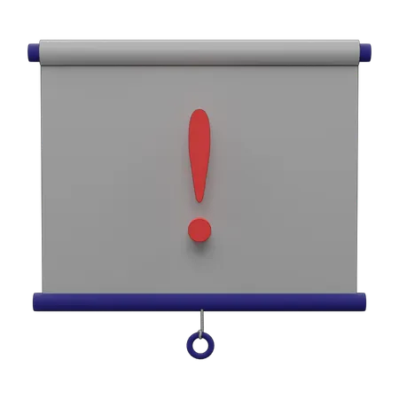 Alerta de apresentação  3D Icon
